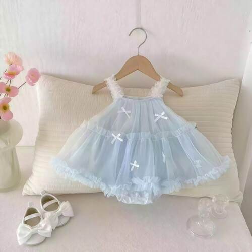新生婴儿小公主衣服吊带