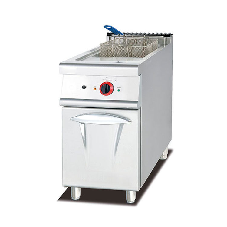 df-875立式电炸炉连柜座 炸炉 炸薯条 炸鸡块 炸油条设备现货直销