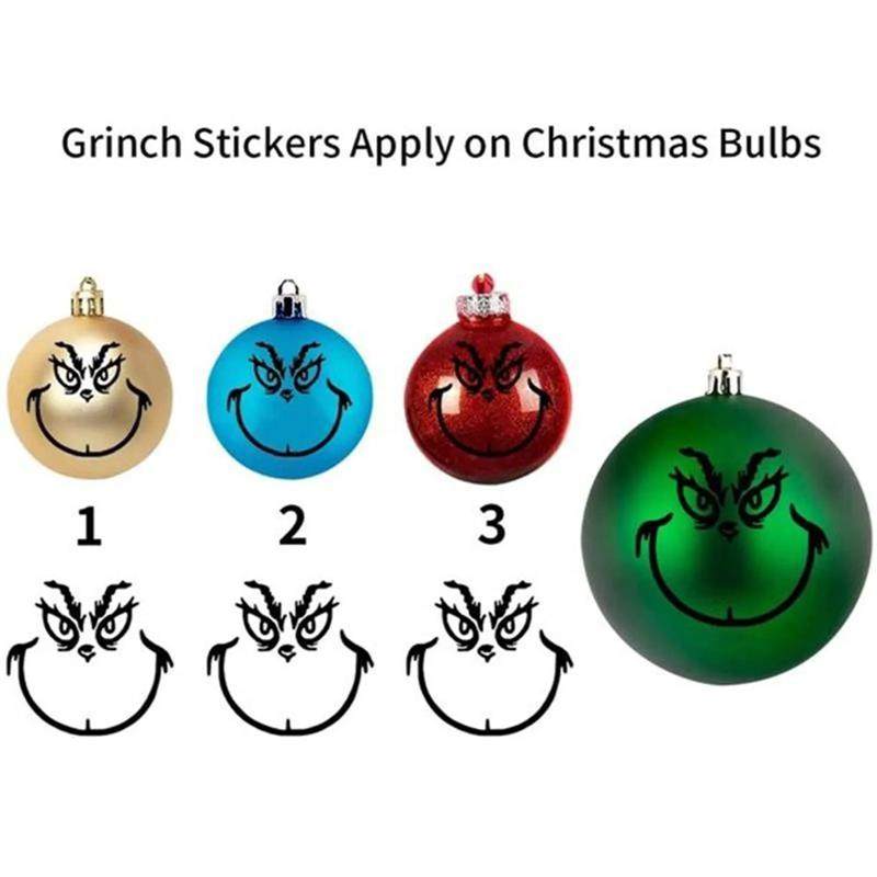20 Pcs Christmas Decoration Stickers for Ornaments, Christma
