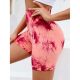 Liftting Sexy Shorts Tie Gym Butt Skinny Women Dye Sretch