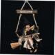 Par Door Witch Halloween KVT Broom Bar Mall Hanging Shopping