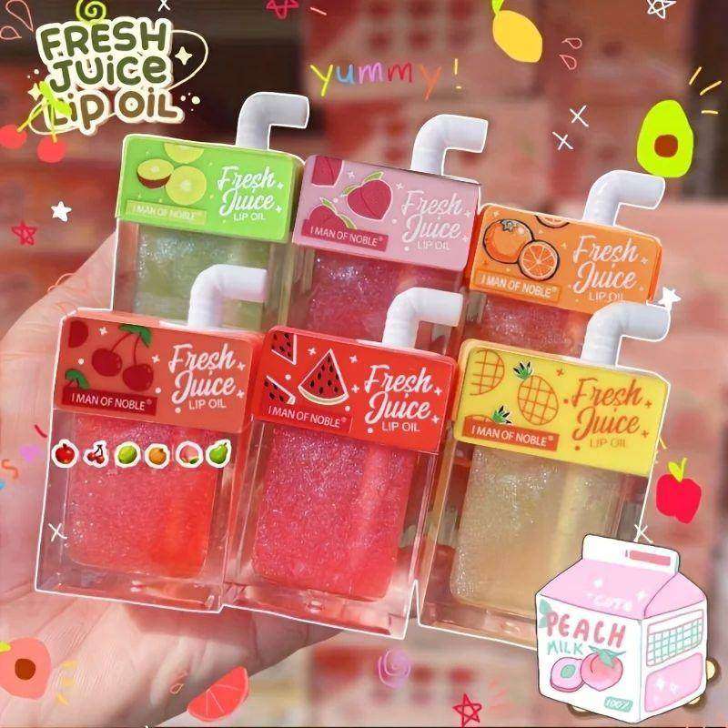 Cute Juice Lip Oil Fruity Lip Tint Clear Lip gloss,美容美体仪器,其它工具,淘宝优惠券,粉丝福利购,淘宝优惠卷