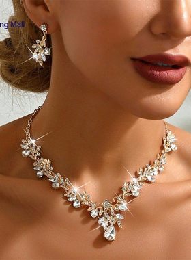 复古优雅项链耳环套装Vi