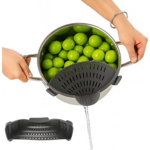 Clamp-on filter, silicone pasta filter kitchen small tool, f