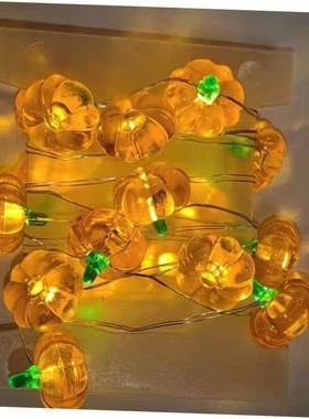 10/20 LED Halloween Pumpkin Spider Bat Skull String Light La