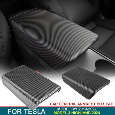 For Tesla Model 3/Y 2019-2022 Car Central Armrest Box Pad Fo