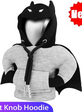 2024 Bat Shift Lever Collars Hoodie Car Gearshift Lever Cove
