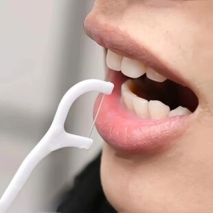 for Pack Dental Into Gaps The Floss Between Teeth Deep