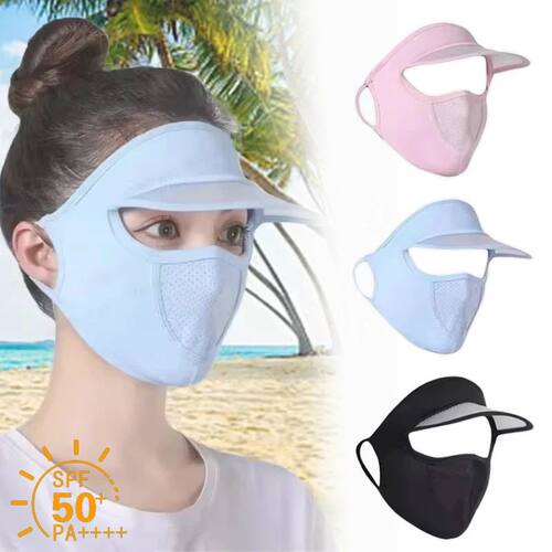 Summer Sunscreen Ice Silk Mask UV Protection Face Cover Suns