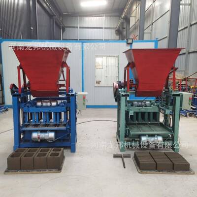 操作简单的免烧空心水泥制砖机半自动砌块成型机垫块砖机设备