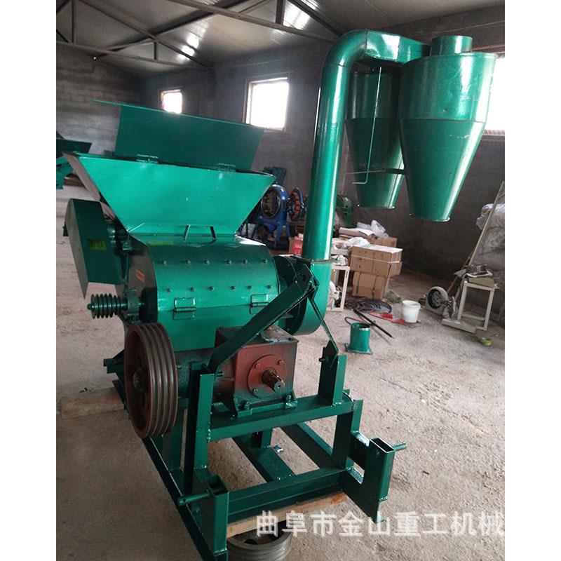 小型花生秧去膜粉碎机饲料秸秆粉碎机高效青饲料秸秆粉碎机