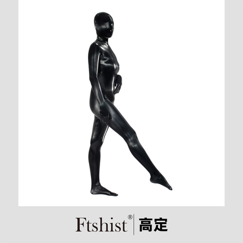 Ftshist 乳胶氨丝绸缎面光泽kigurumi全包紧身衣zentai 量身定制