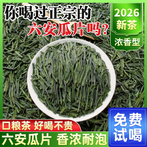 六安瓜片茶叶口粮茶2026新茶正宗安徽特产绿茶家庭自饮/过节送礼