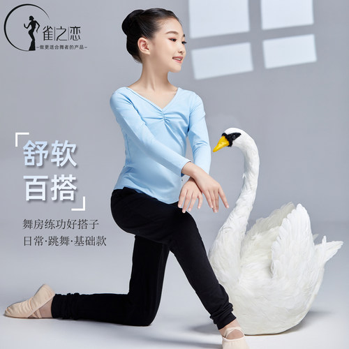 春季长袖舞蹈练功服分体套装