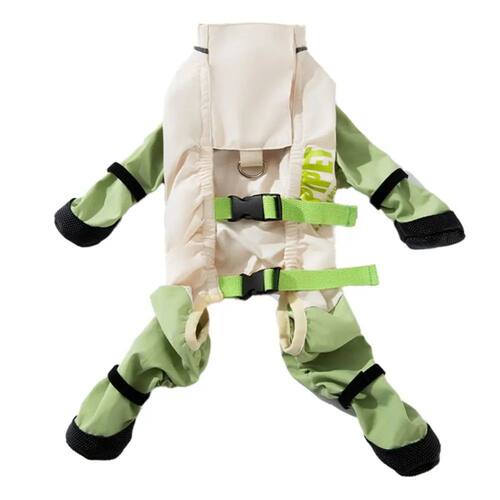 Reflective Stripe Pet Strolling Going Out Pants Back Adjusta