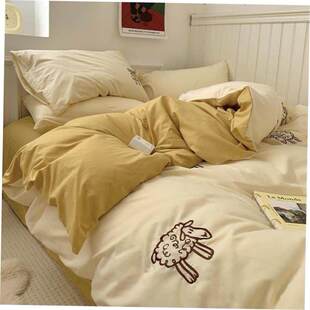 4pc bedsheet set bed sheet quilt blanket duvet cover sets