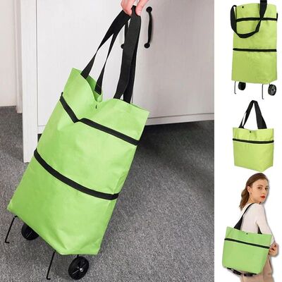 Reusable Grocery Bag on Wheels Shopping Bag with Wheels, Det