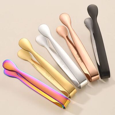 Stainless Steel Ice Tongs Professional Sugar Food Serving To