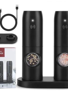 Electric Automatic Salt and Pepper Grinder Set USB00