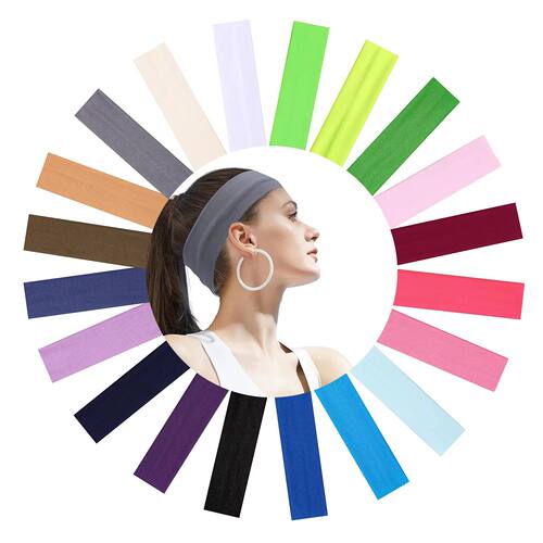 4pcs Outdoor Sports Headband Portable Fitness Hairbands Woma