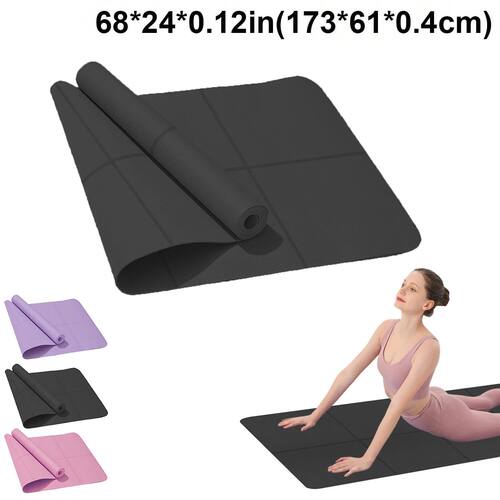 Yoga Mat Anti-skid Sports Fitness EVA Comfort Foam 4MM Thick