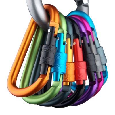 Carabiner Clips with Screw Gate 4Pcs Carabiners Hiking Clips