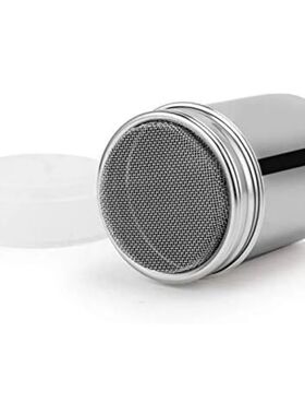 new Stainless Steel Sprinkle Powder Icing Sugar Cocoa Sugar