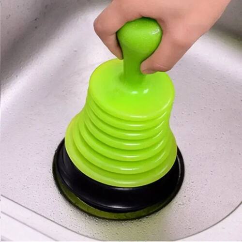 Kitchen Sink Dredge Toilet Squeeze Drainage Cleaner Leather