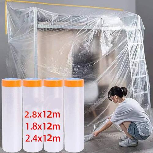 12M Self-adhesive Dustproof Film Furniture Dust Protection M