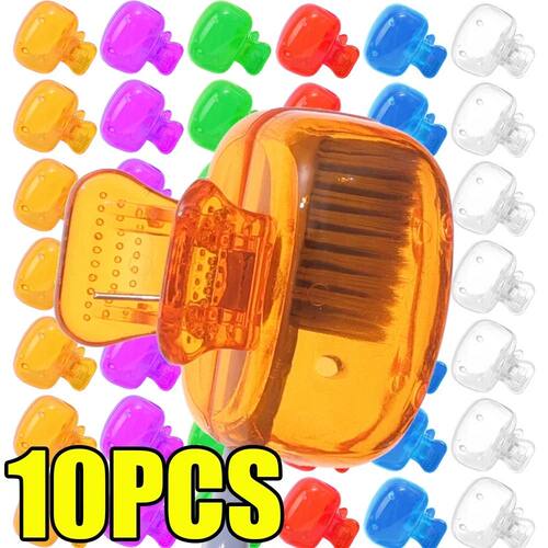 Portable Toothbrush Head Cover Clips Plastic Dustproof Head