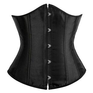 Corset Mujer Satin Underbust Korset Gothic Korsett For Women