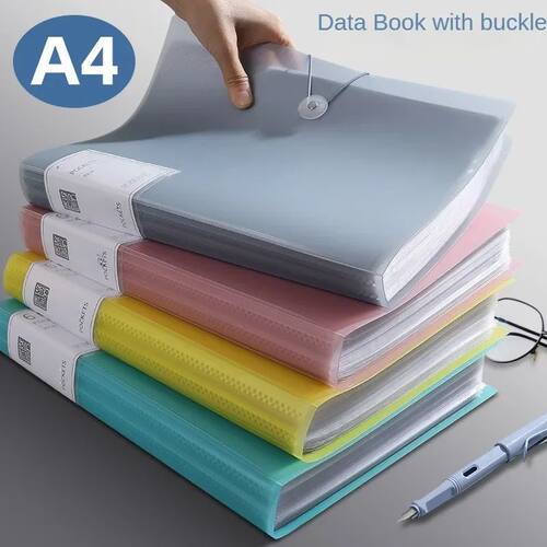 A4 Information Book Folder Transparent Centerfold Certificat