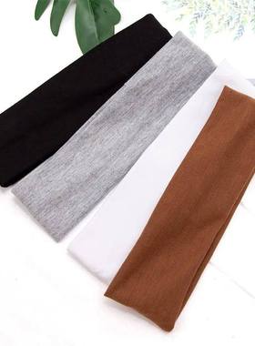 Elastic Cotton HairBand Fashion Headbands for Women Men Soli