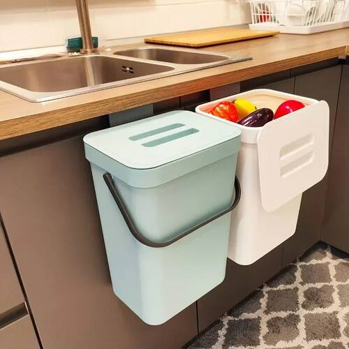 Kitchen Waste Bin Small Kitchen Compost Bin 3L Kitchen Waste