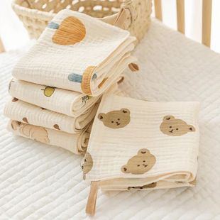 Cotton Muslin Baby Face Towels Long Burp Cloth for Newborn 4