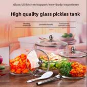 加厚大口腌咸菜坛子酱菜缸玻璃缸泡菜坛子咸菜罐酱菜坛子超市专用