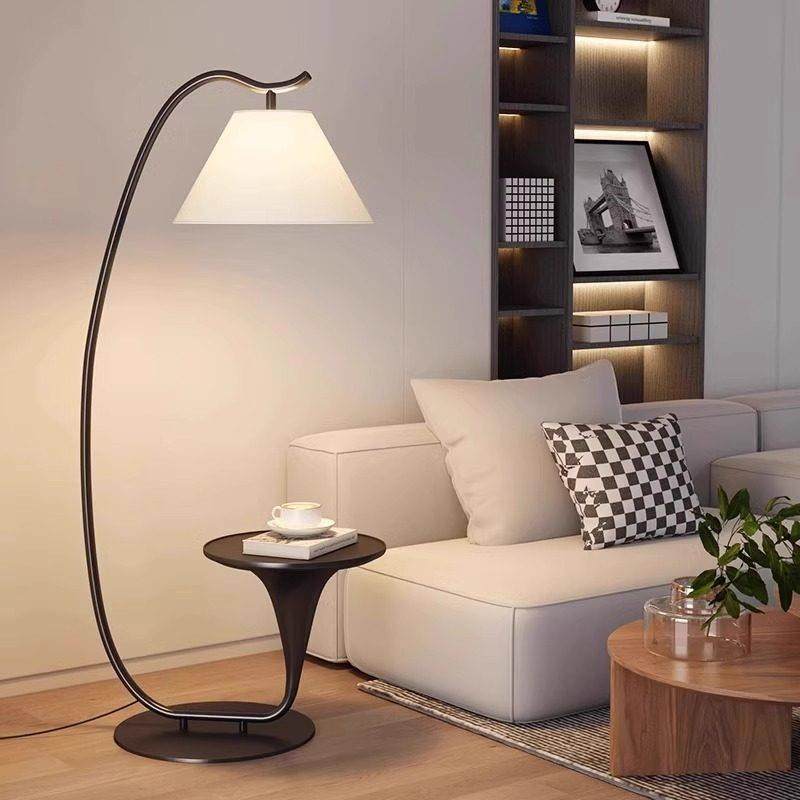 艺术落地灯客厅高级感沙发旁边别墅设计师中古创意立式氛围钓鱼灯