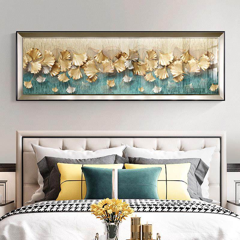 卧室床头装饰画现代大气客厅主卧轻奢挂画欧式大尺寸沙发背景墙画