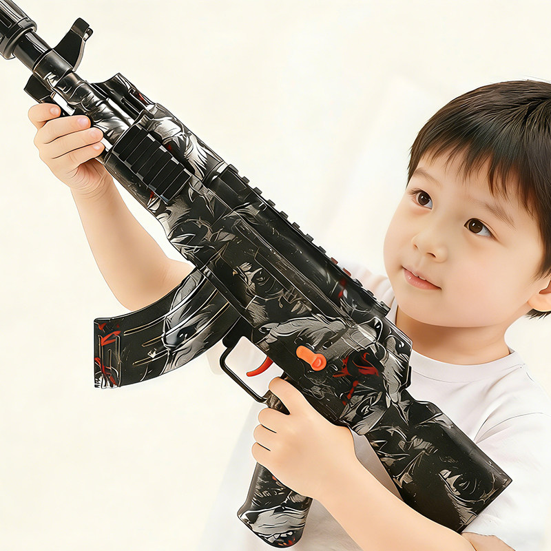 儿童玩具枪水晶AK47电动连发枪M416冲锋枪M4男孩子礼物MP5软弹枪