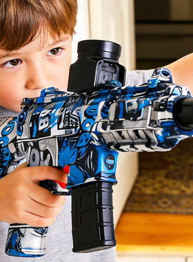 M416电动连发枪儿童玩具枪水晶MP5软弹枪AK47冲锋枪M4男孩子礼物