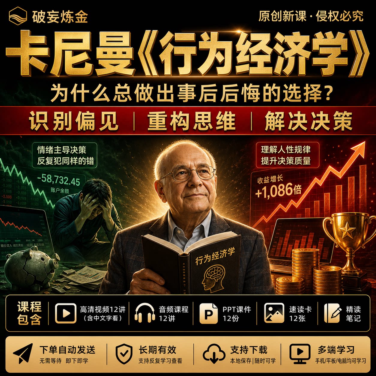 卡尼曼行为经济学课程非理性行为消费决策金钱心理视频笔记资料