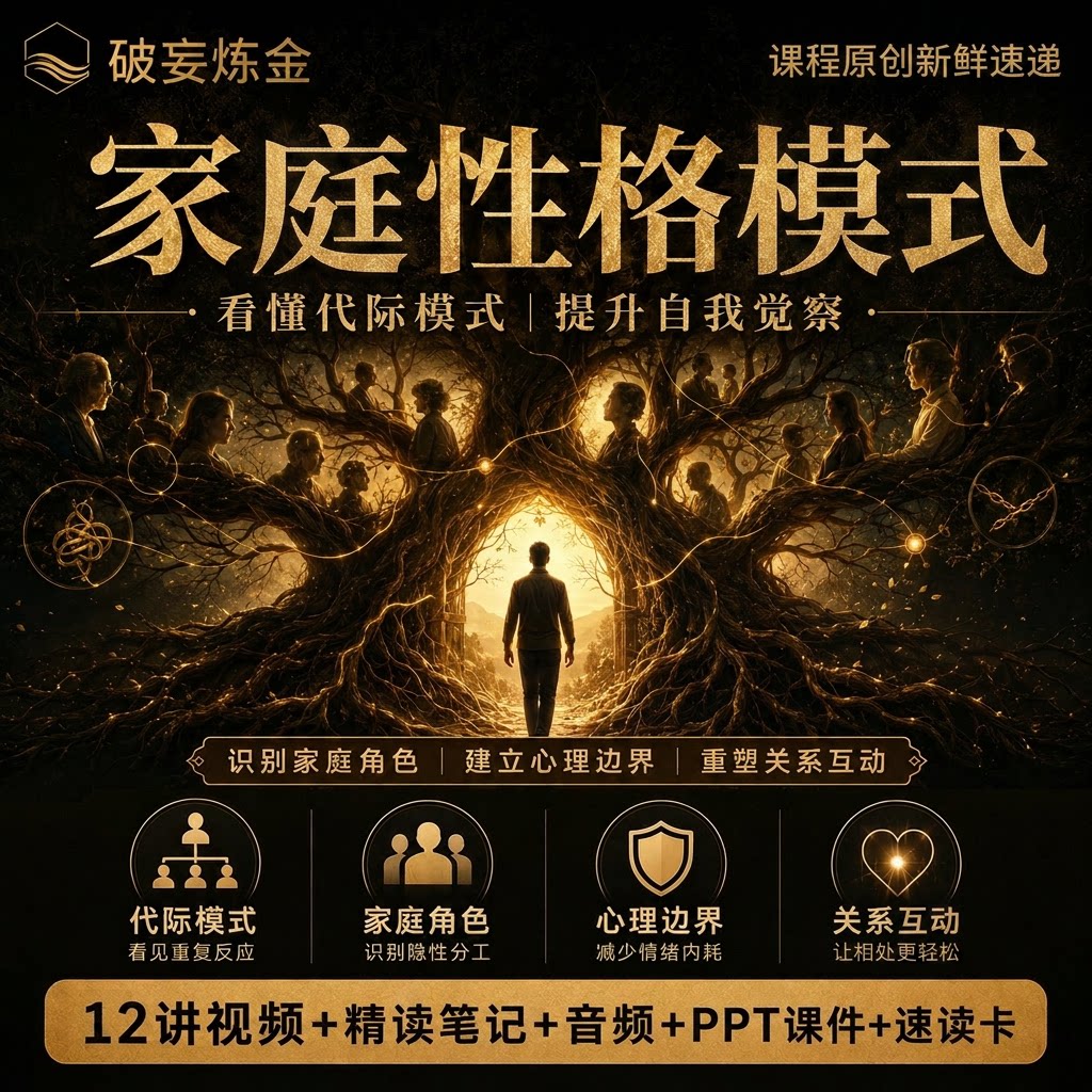 家庭性格模式心理学课