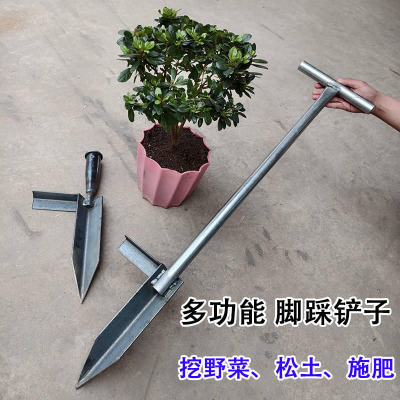 脚踩铲子蒲公英根铁锹园艺野菜黄黄花家用种菜施肥压树枝专用工具,鲜花速递/花卉仿真/绿植园艺,铲子,淘宝优惠券,粉丝福利购,淘宝优惠卷