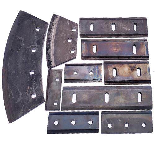 铡草机刀片双面双刃两孔三孔青草饲料家小型切草碎草动刀定刀底刀