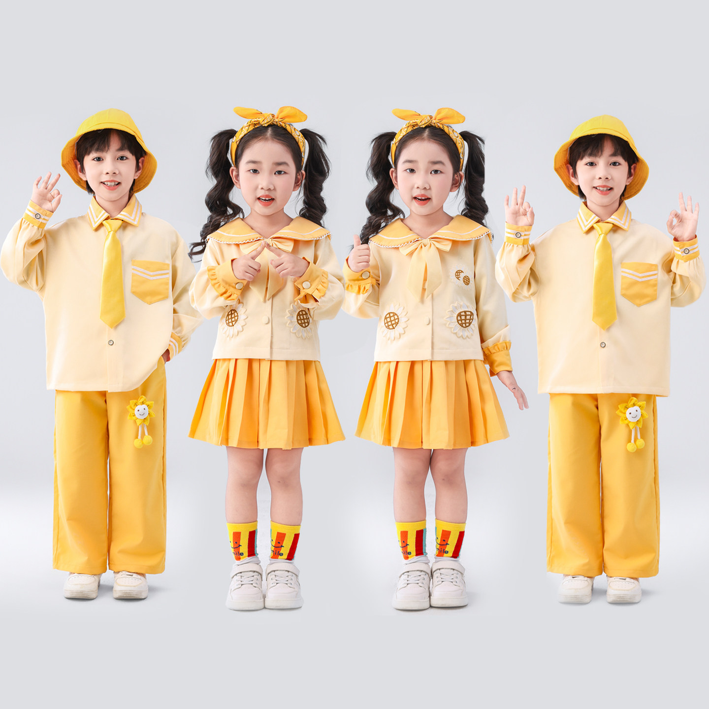 儿童啦啦队演出服套装