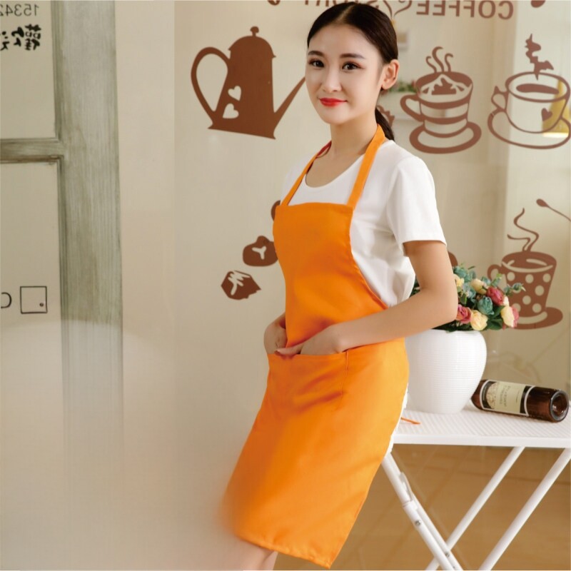 广告围裙定制logo印图案餐饮店手工手作坊厨房奶茶店饭店工作服女图片