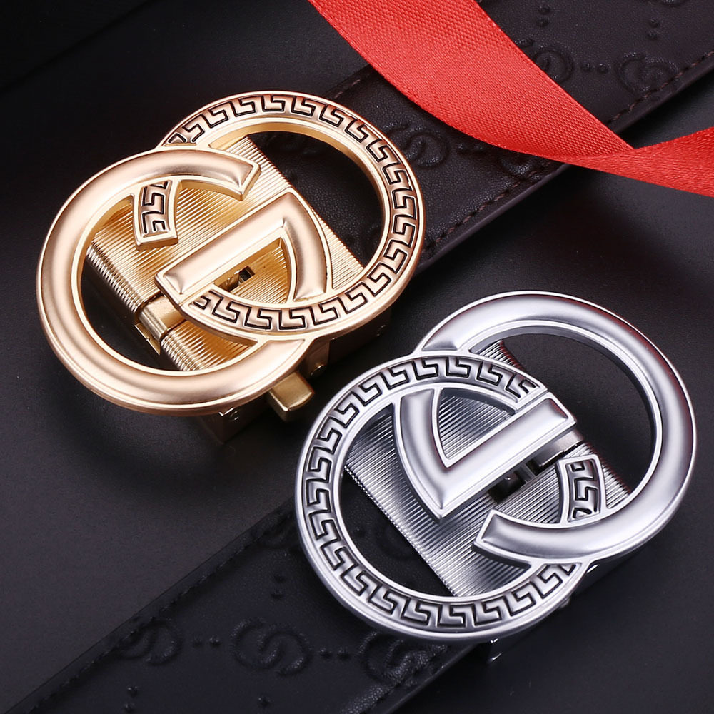 轻奢时尚商务高档男G 裤腰带爆款新式皮带男士高端自动扣真皮牛皮