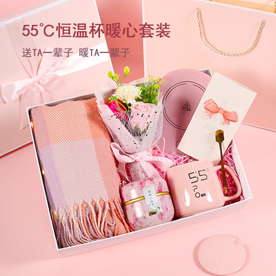 生日礼物女生闺蜜送女友朋友女孩实用的高级感伴手礼冬季围巾礼盒