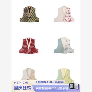 晓鹿水新中式汉服唐褙子合集原创马甲女改良上班汉元素日常通勤