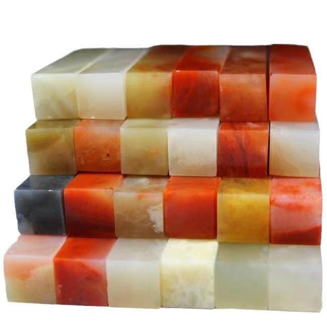 巴林冻石 青田石 练习章料印章石料篆刻石料书法印章印石章料闲章